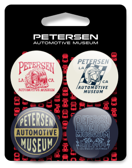 Petersen Museum Pin - 4 Button Pin Set