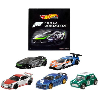 Hot Wheels Basics Pack com 5 Carros Race Team - Mattel