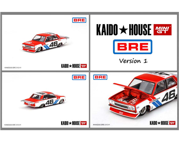 Kaido House x Mini GT 1:64 Datsun 510 Pro Street BRE #46 Version 1