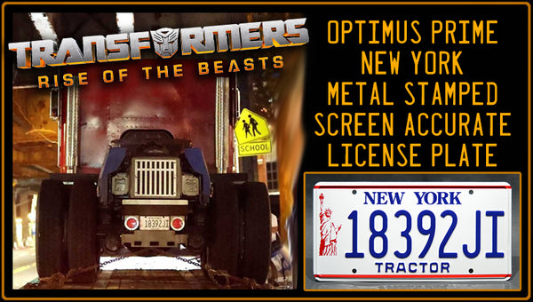 Optimus Prime License Plate