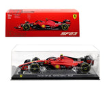 Bburago 1:24 Race F1 Ferrari SF-23 #55 Carlos Sainz with Showcase