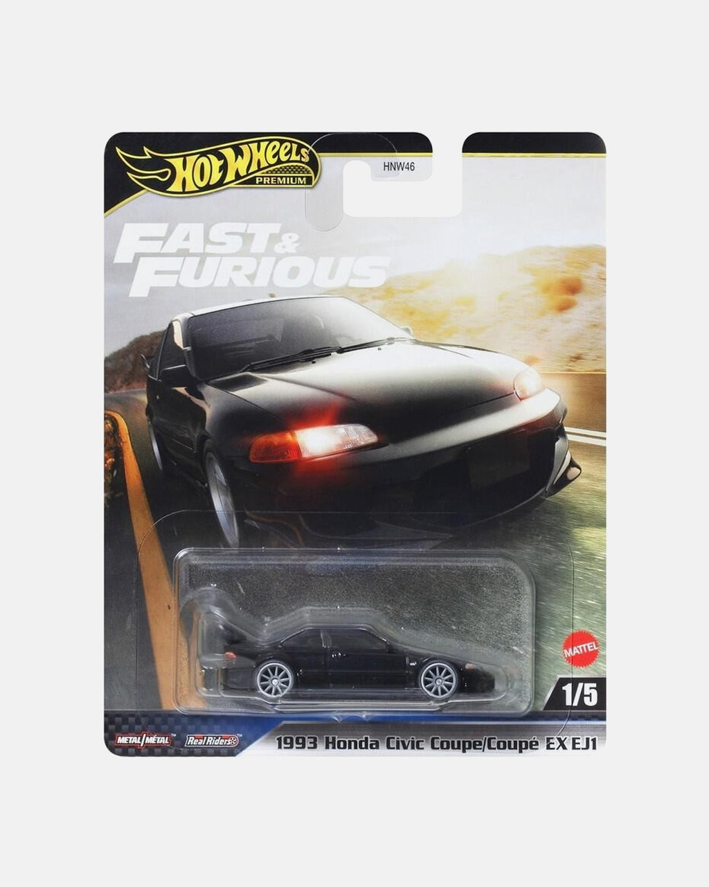 Hot Wheels Fast & Furious- 1993 Honda Civic Coupe EX EJ1