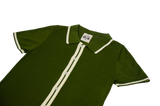 Petersen Museum Knit Polo - Green Button Down