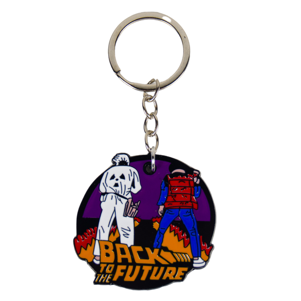 Back To The Future Keychain - Doc and Marty