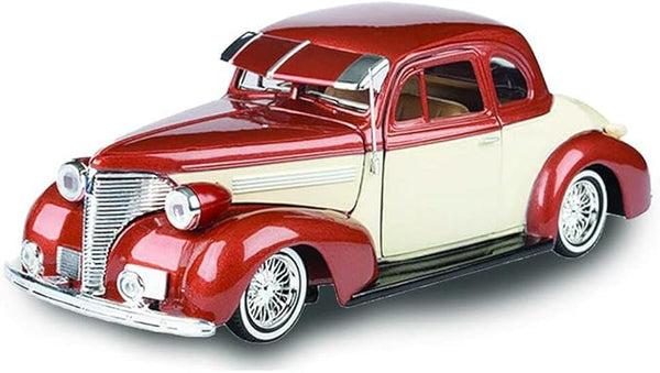 Motormax 1:24 1939 Chevrolet Coupe Lowrider Two Tone Beige