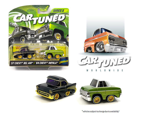 Car Tuned 1:64 2-Pack 1957 Chevrolet Bel Air & 1964 Chevrolet Impala SS