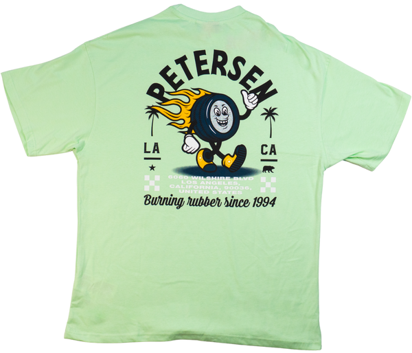 Petersen Tee- Burning Rubber Mascot