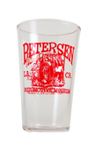 Petersen Pint Glass - Burning Rubber