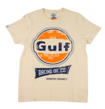 Gulf Vintage Racing Oil T-Shirts- Cream