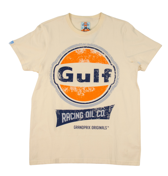 Gulf Vintage Racing Oil T-Shirts- Cream