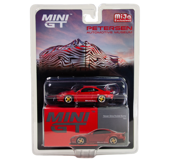 Mini GT 1:64 Petersen Nissan Silvia (S15) Rocket Bunny Red