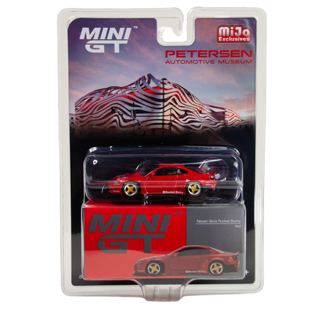 Mini GT 1:64 Petersen Nissan Silvia (S15) Rocket Bunny Red