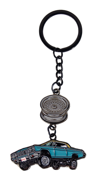 Petersen Keychain- Best In Low Blue Lowrider