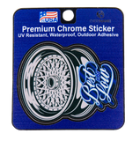 Best In Low Chrome Sticker - Rim