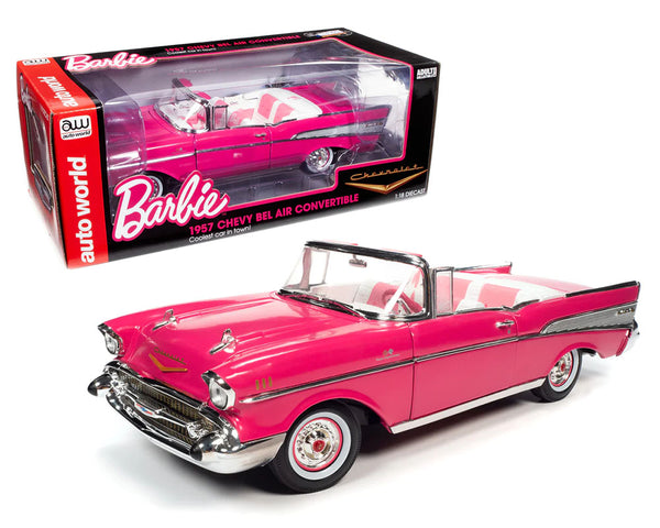 Auto World 1:18 Barbie 1957 Chevrolet Bel Air Convertible