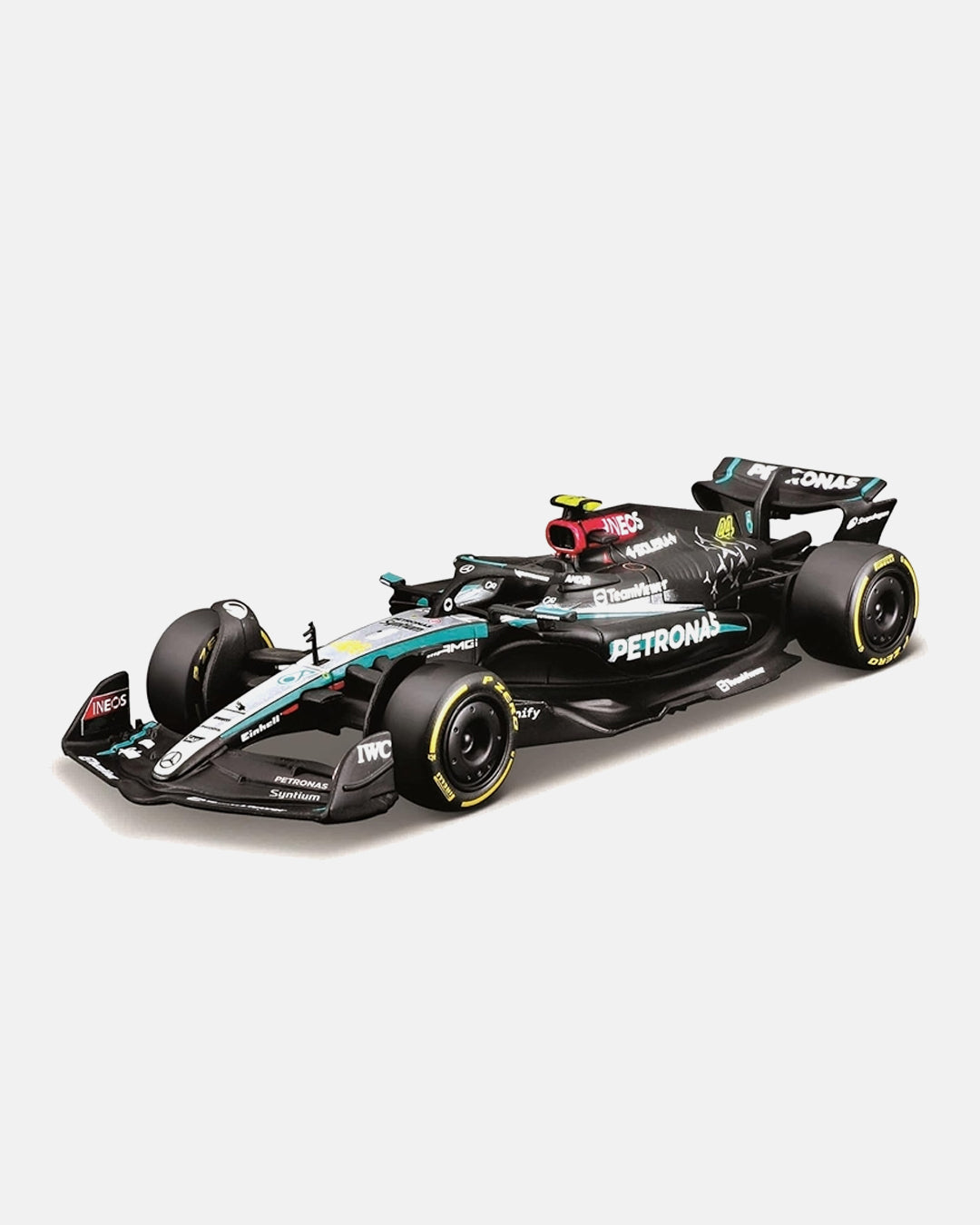 Bburago 1:43 AMG Petronas Formula 1 Team F1W15 #44 Lewis Hamilton 2024 – Race