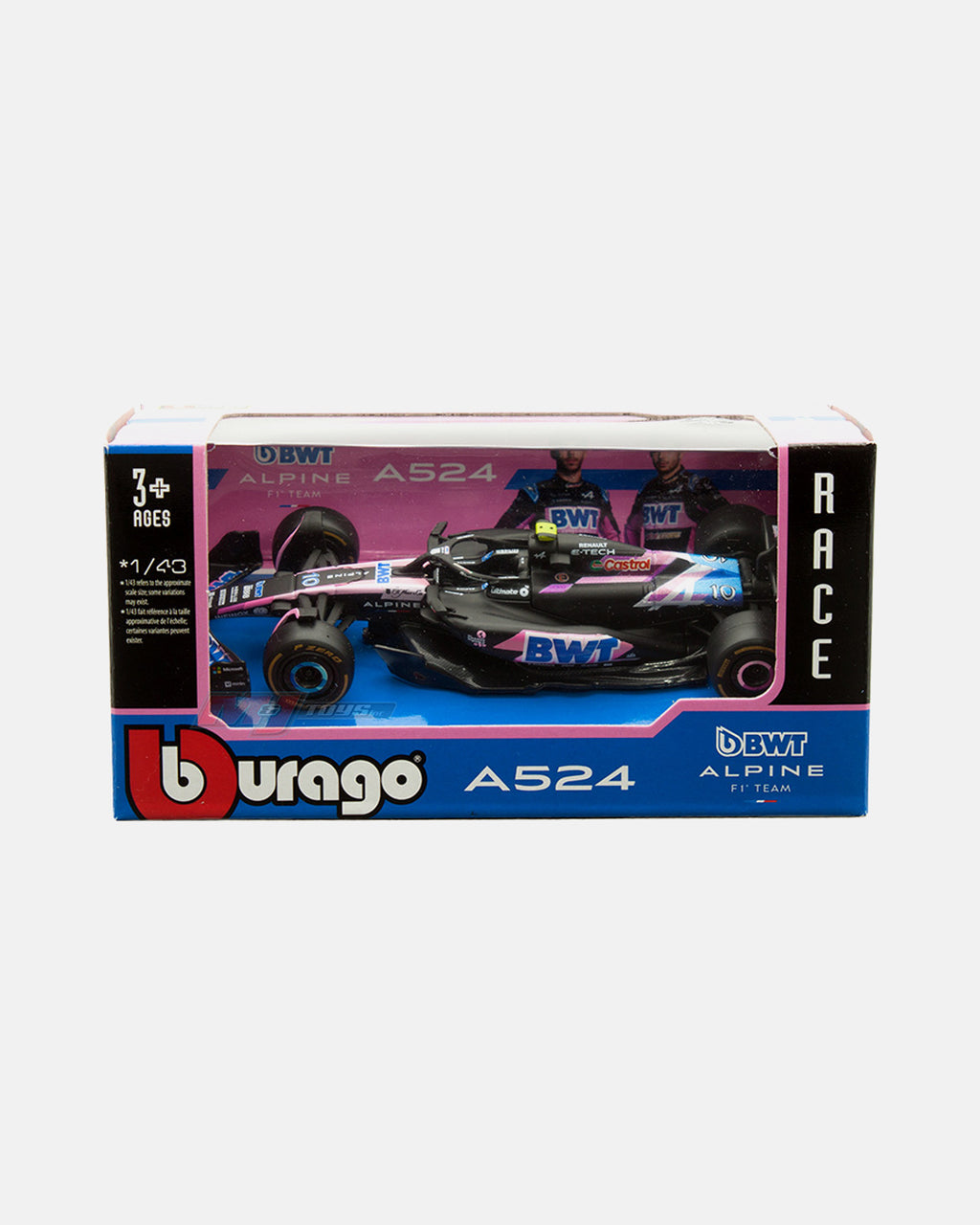 Bburago 1:43 BWT Alpine F1 Team A524 #10 Pierre Gasly – Race