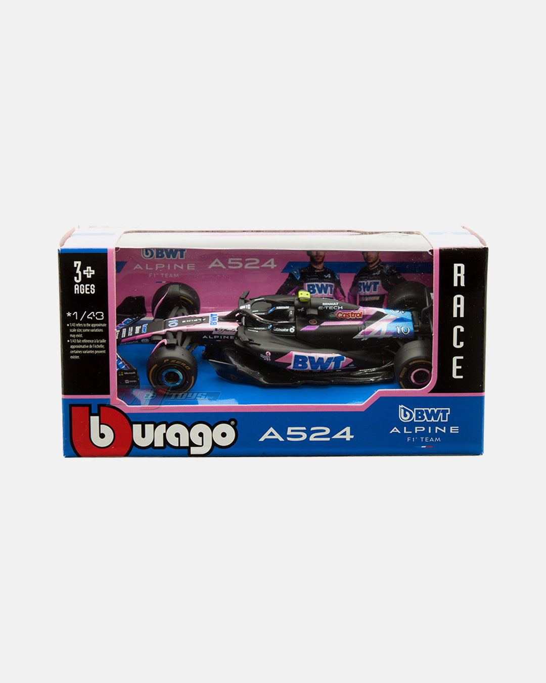 Bburago 1:43 BWT Alpine F1 Team A524 #10 Pierre Gasly – Race