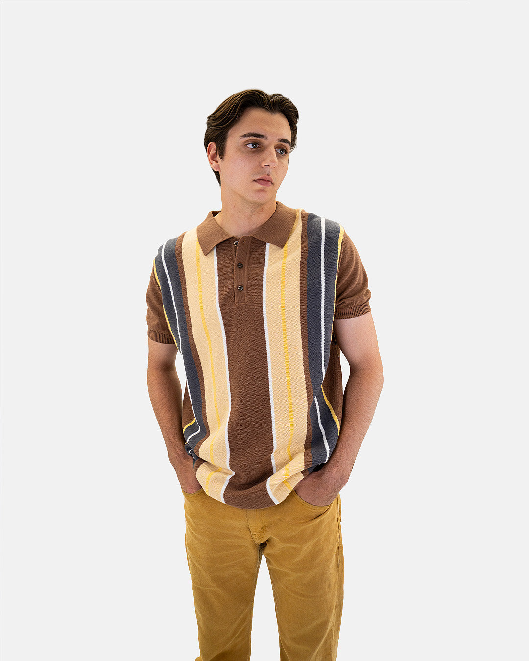 Petersen Museum Knit Polo - Best In Low Brown