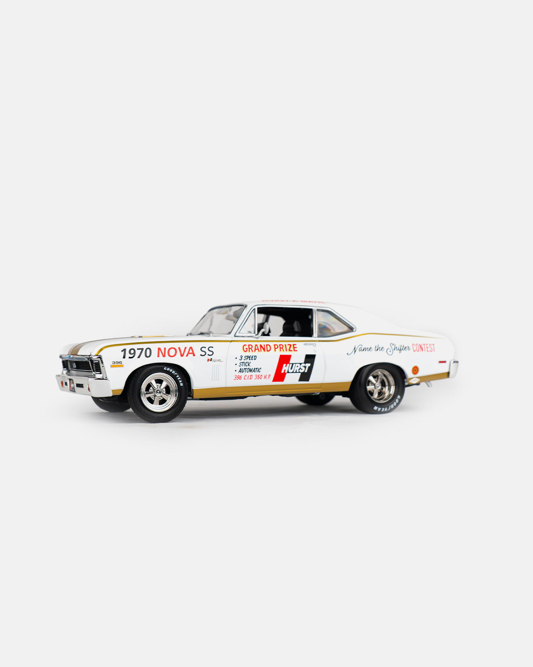 Greenlight - 1:18 GMP 1970 Chevrolet Nova SS 54th International 500 Mile Sweepstakes Hurst Performance 'Grand Prize' Car