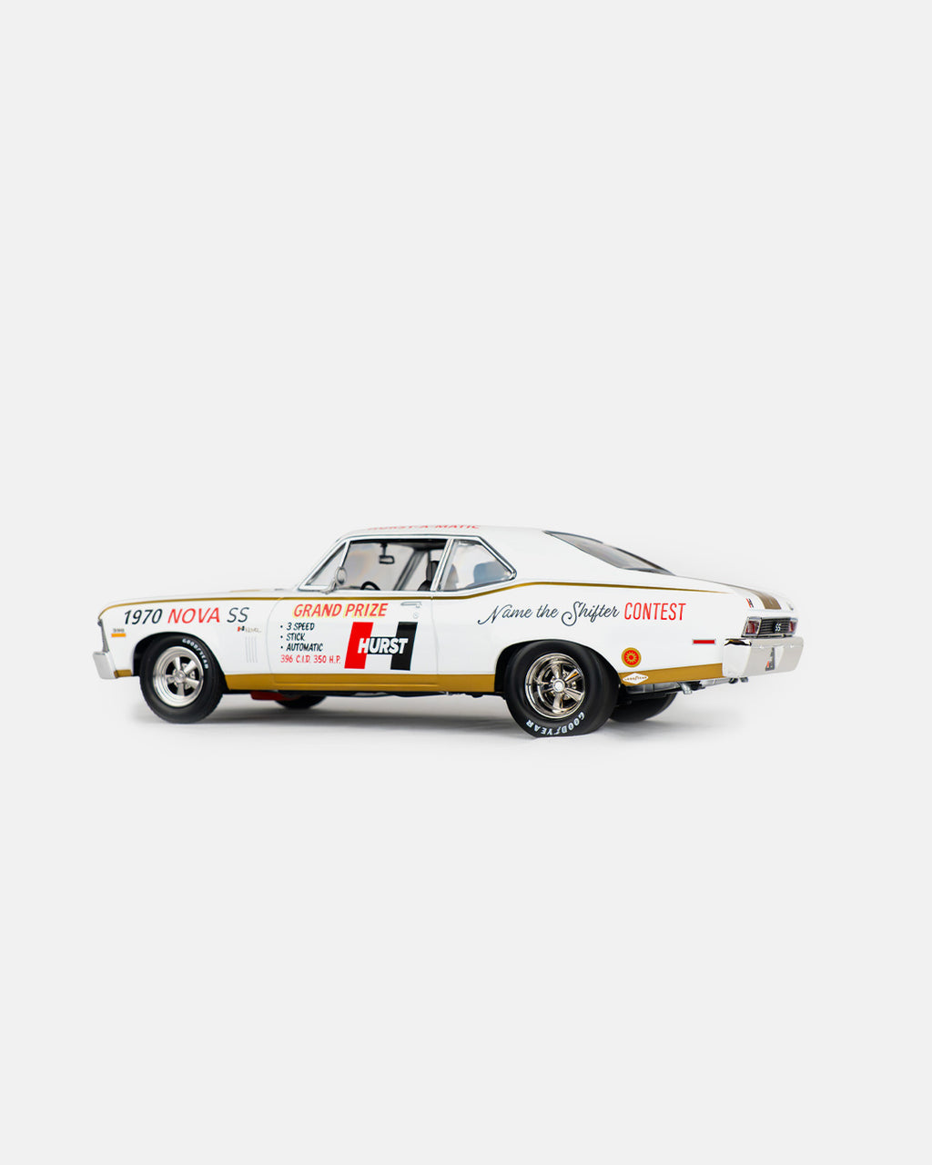 Greenlight - 1:18 GMP 1970 Chevrolet Nova SS 54th International 500 Mile Sweepstakes Hurst Performance 'Grand Prize' Car