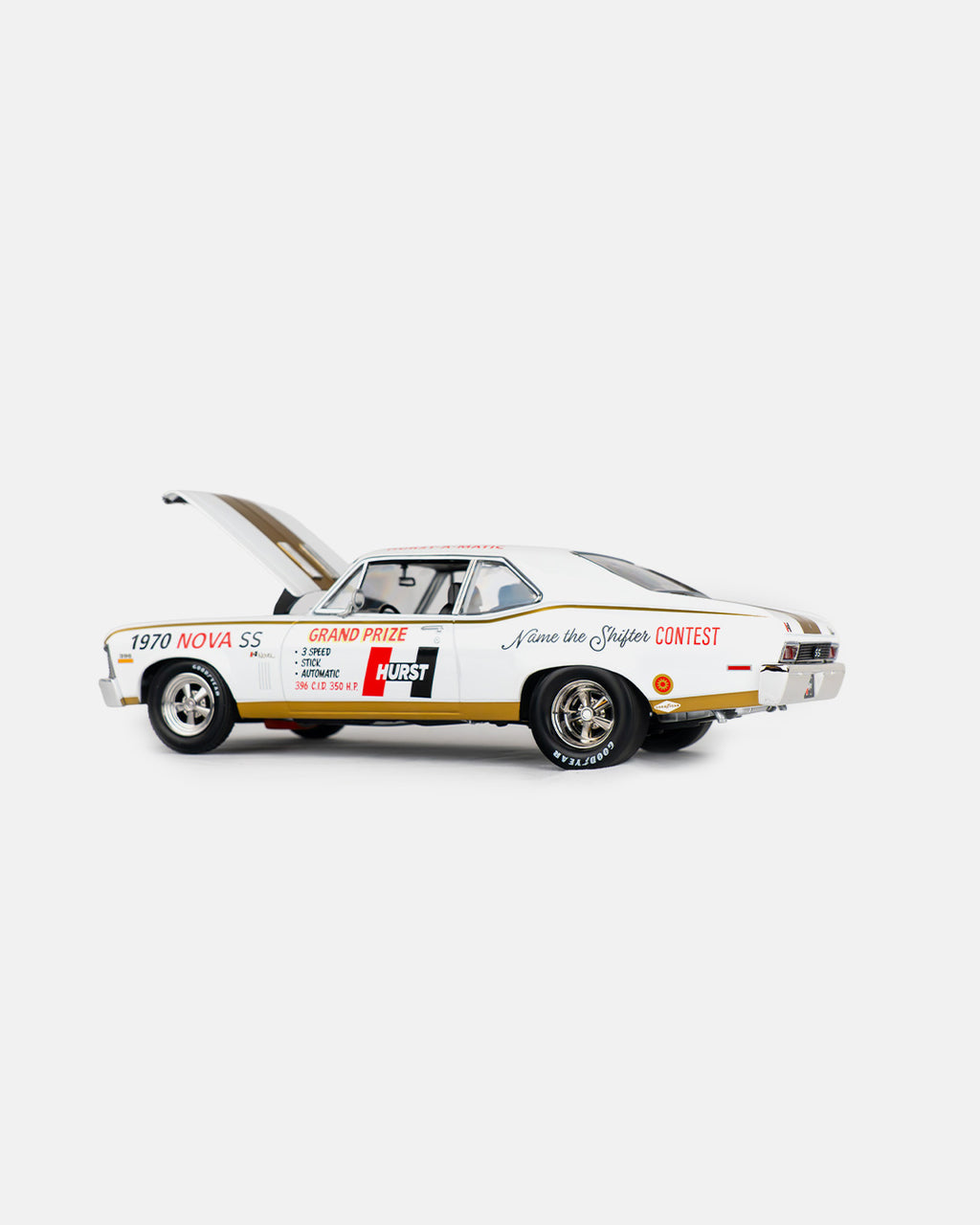 Greenlight - 1:18 GMP 1970 Chevrolet Nova SS 54th International 500 Mile Sweepstakes Hurst Performance 'Grand Prize' Car