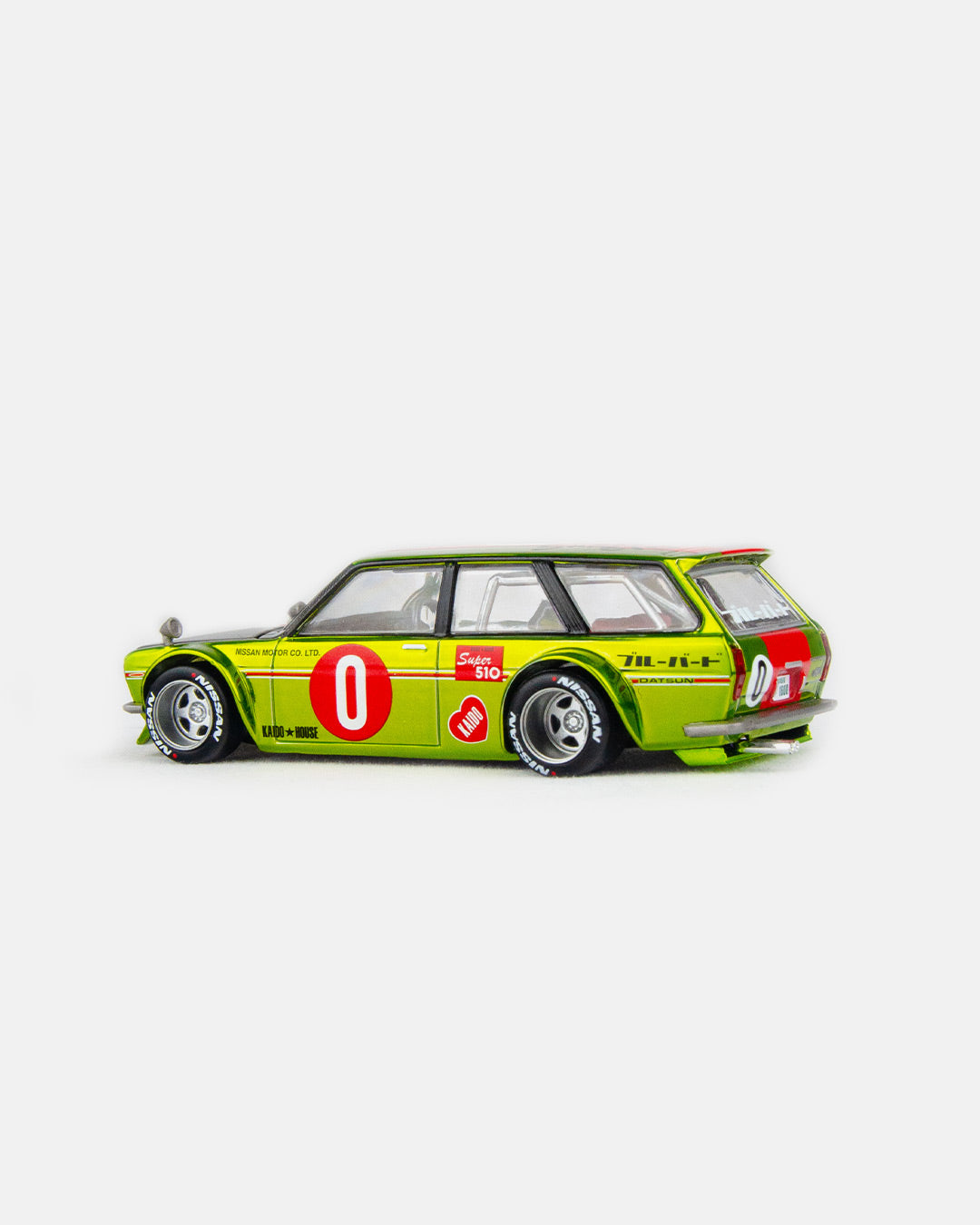 Kaido House x Mini GT Datsun KAIDO 510 Wagon OG Flo – Chrome Yellow