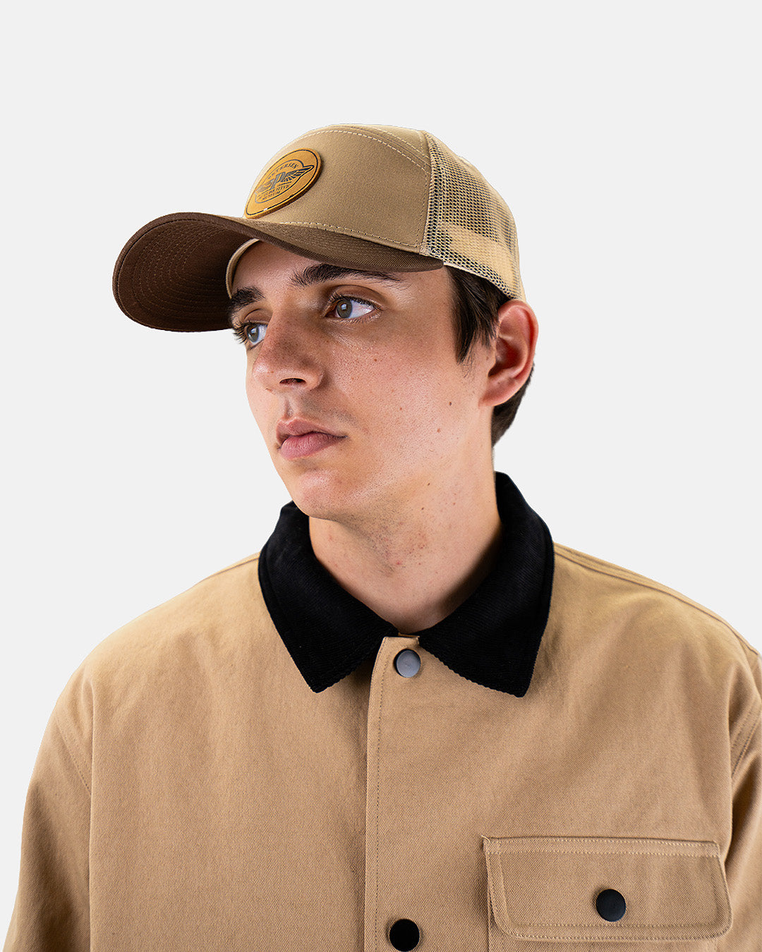 Petersen Hat- Flying P Tan Slapback Hat