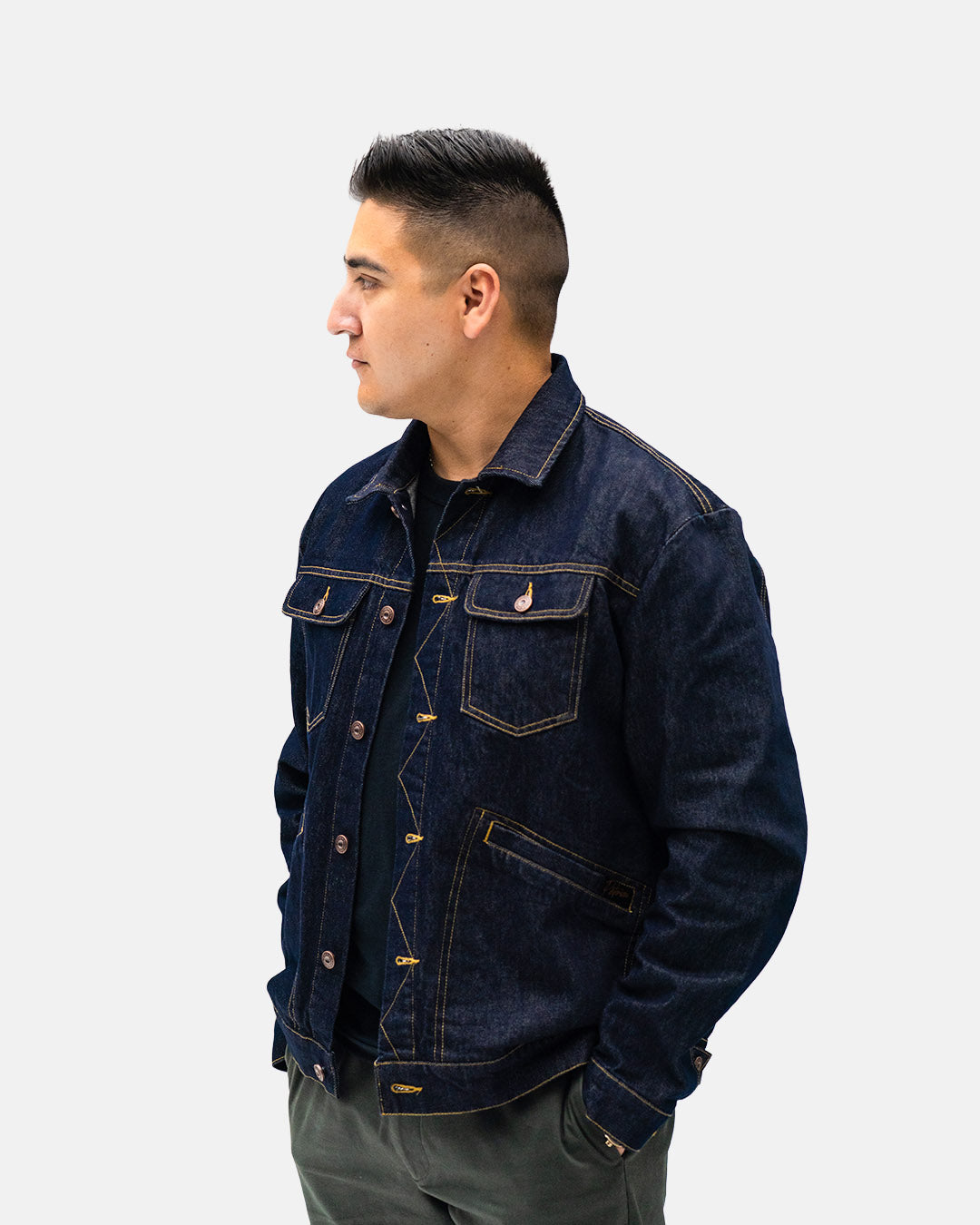 Petersen Jacket - Blue Denim Trucker Jacket – Petersen Automotive