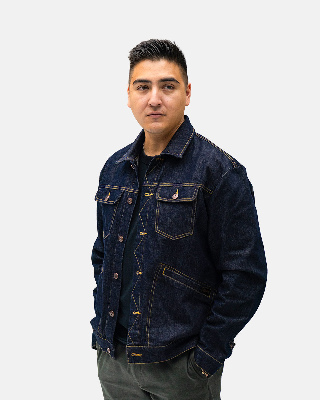 Petersen Jacket - Blue Denim Trucker Jacket – Petersen Automotive