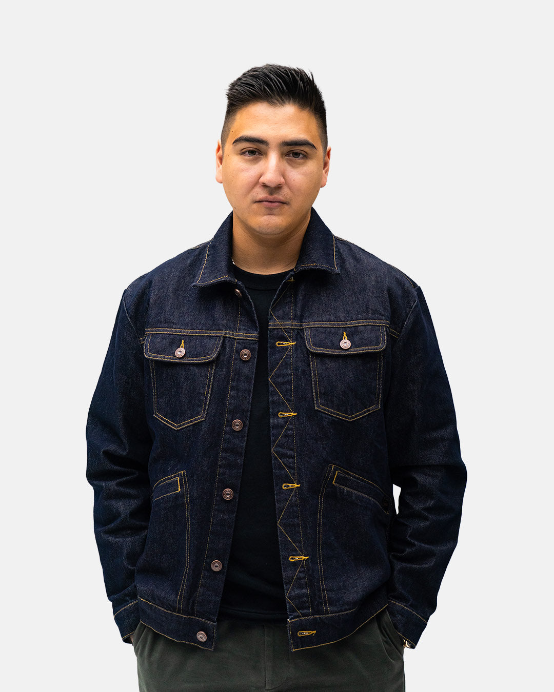 Petersen Jacket - Blue Denim Trucker Jacket – Petersen Automotive
