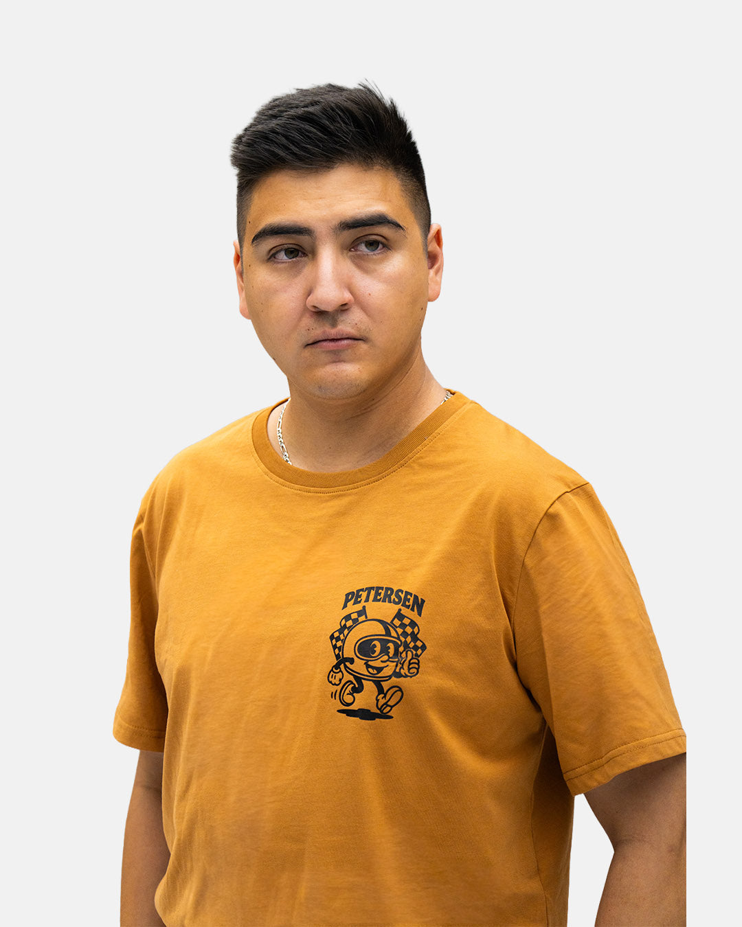Petersen Tee- Driving Mascot Ochre