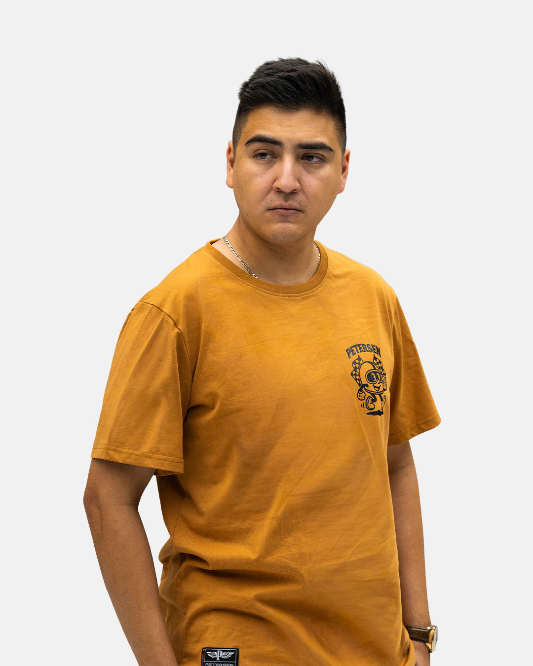 Petersen Tee- Driving Mascot Ochre