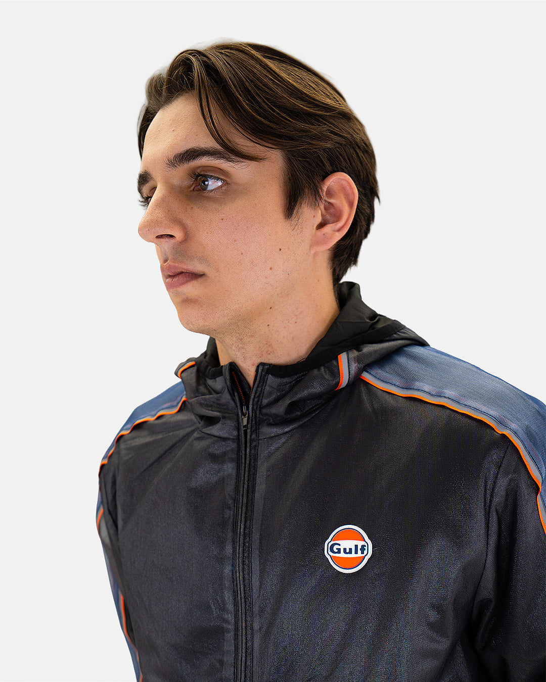 Gulf Carbon Ultralight Hooded Jacket in Black