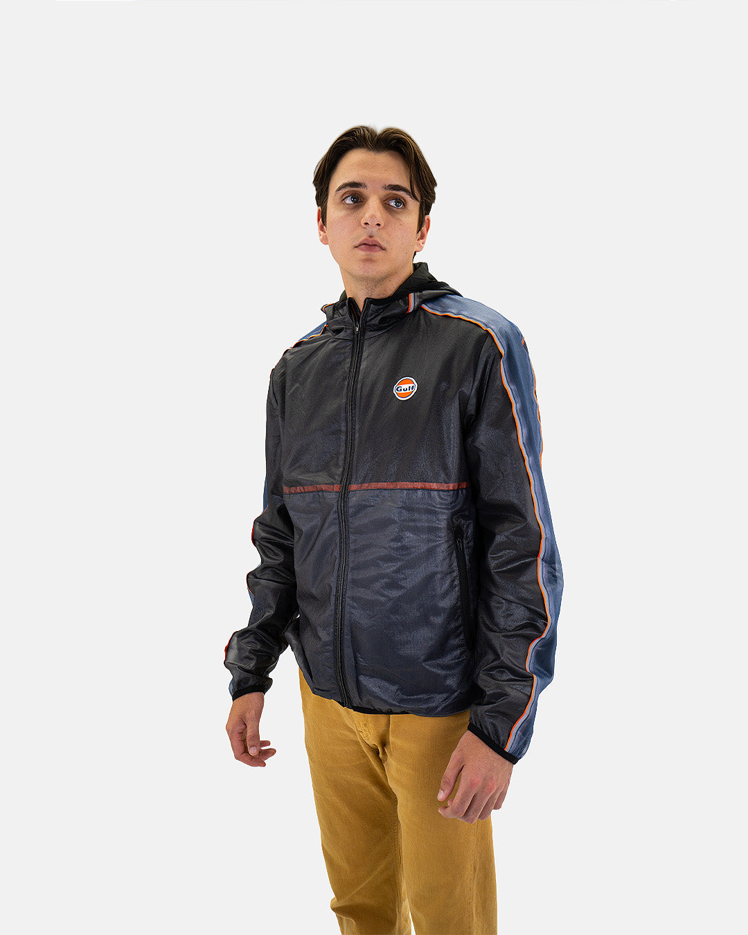 Gulf Carbon Ultralight Hooded Jacket in Black