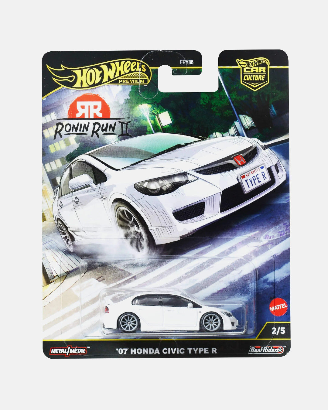 Hot Wheels Car Culture - Ronin Run II '07 Honda Civic Type R