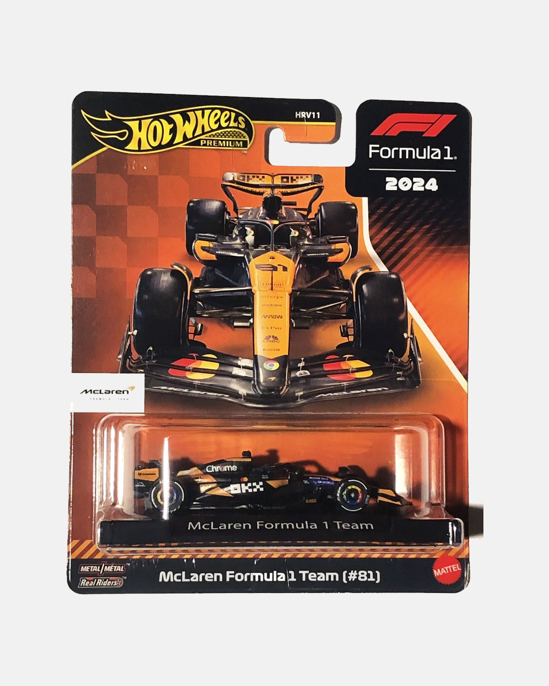 Hot Wheels Formula 1 - 1:64 McLaren Formula 1 Team MCL38 Car #81
