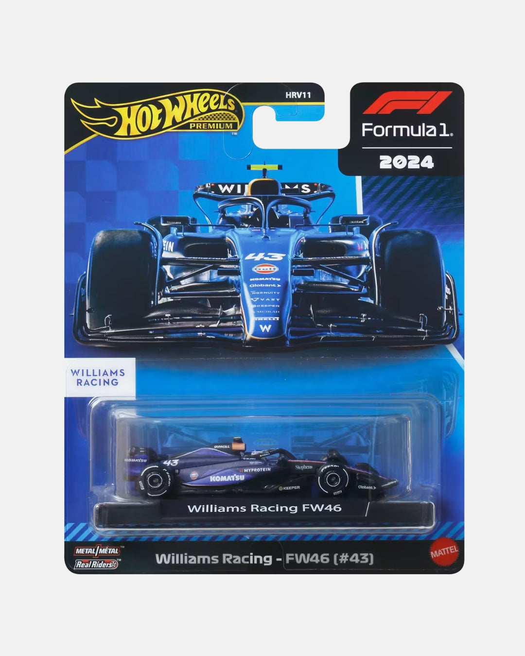 Hot Wheels Formula 1 - 1:64 Williams Racing FW46 Car #43