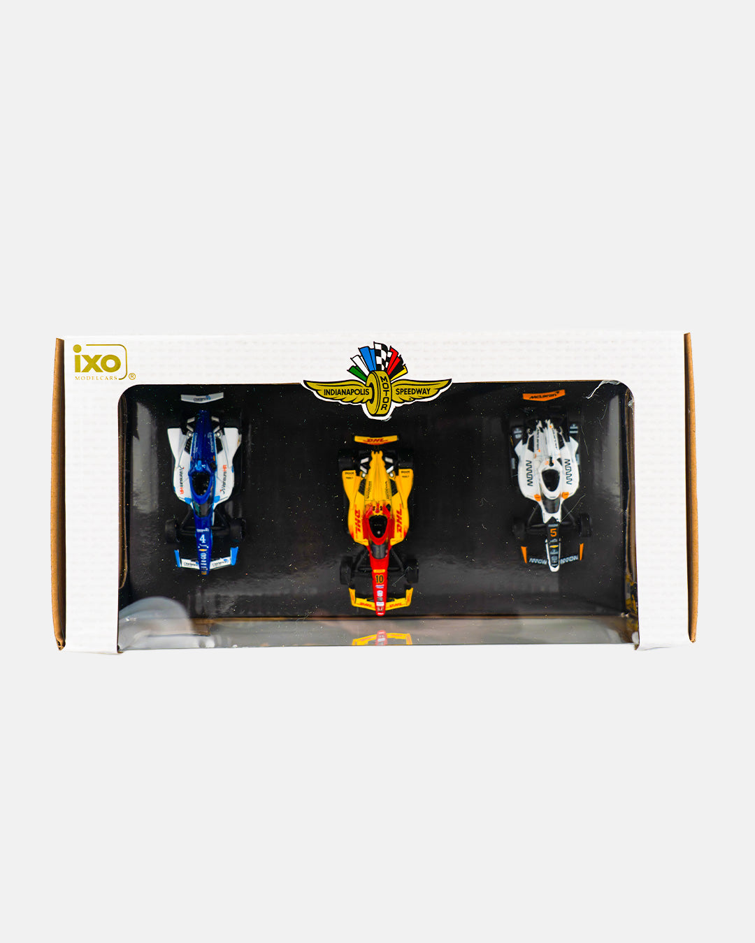 1:64 2025 Indianapolis 500 Victory Row Collector's Set - 1st Place, Alex Palou / 2nd Place, David Malukas / 3rd Place, P
