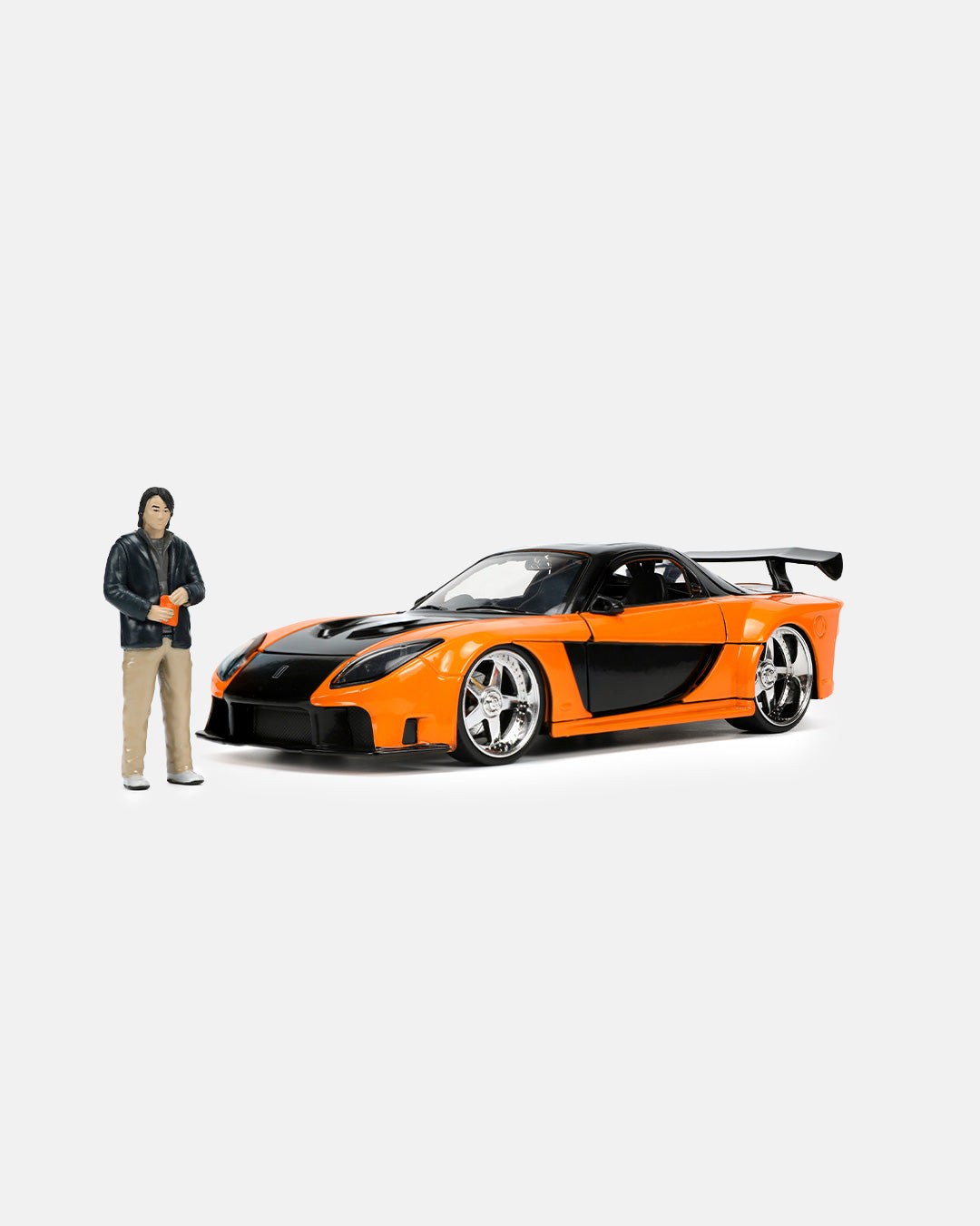 The Fast & Furious- Mazda RX-7 Widebody With Han Figure Tokyo Drift