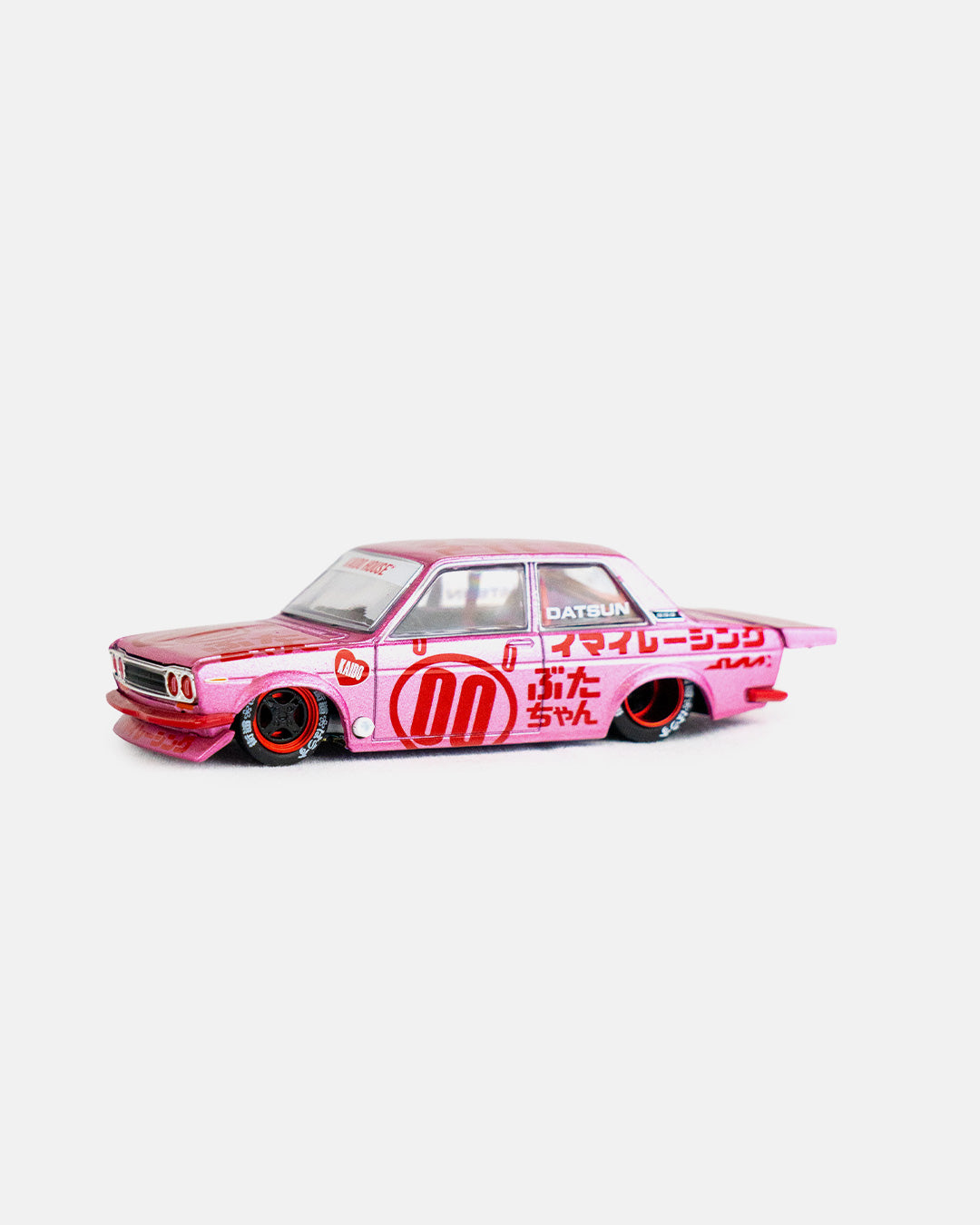 Kaido House x Mini GT 1:64 Datsun 510 Pro Street Buta V1 – Pink