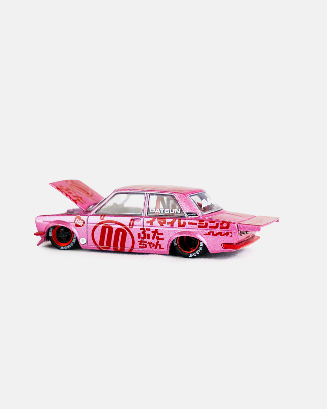 Kaido House x Mini GT 1:64 Datsun 510 Pro Street Buta V1 – Pink