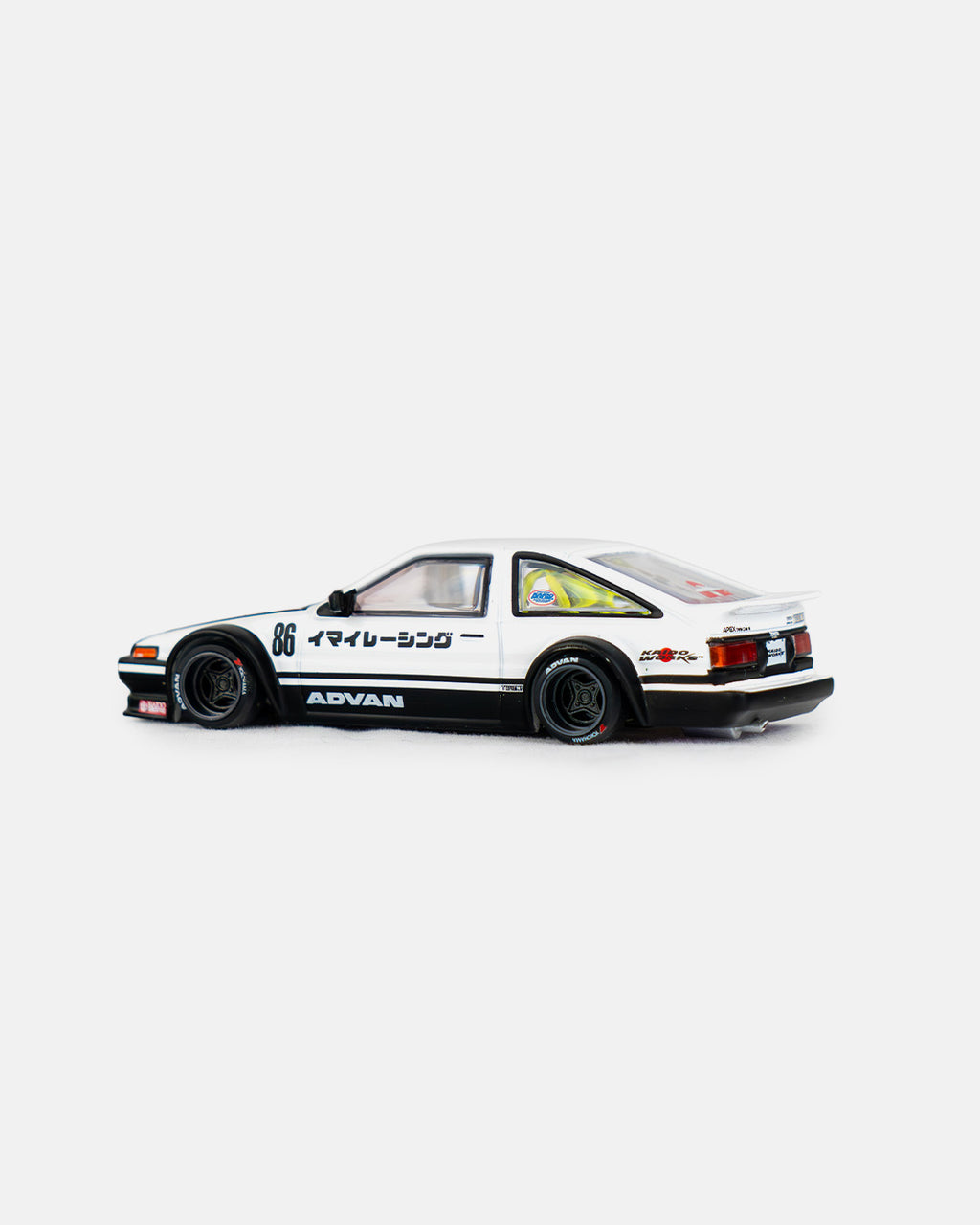Kaido House x Mini GT 1:64 Toyota AE86 Sprinter Trueno Kaido Street V1- White