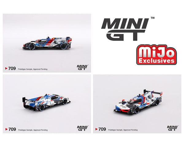 Mini GT 1:64 BMW M Hybrid V8 #25 BMW M Team RLL 2023 IMSA Sebring 12 Hrs 2nd Place – MiJo Exclusives