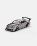 Mini GT 1:64 Nissan Silvia Top Secret (S15) – Silver – Mijo Exclusives