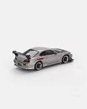Mini GT 1:64 Nissan Silvia Top Secret (S15) – Silver – Mijo Exclusives