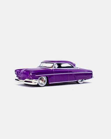 Mini GT 1:64 1954 Lincoln Capri Hot Rod – Purple Metallic Petersen Exclusives