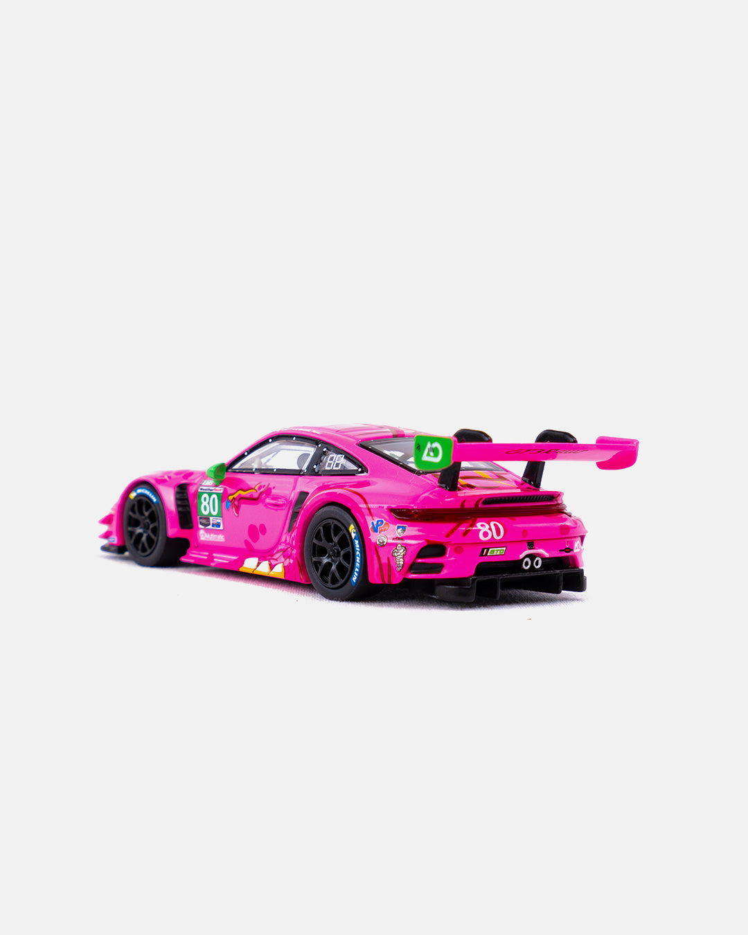Mini GT 1:64 Porsche 911 GT3 R #80 GTD AO Racing 2023 IMSA Pink "ROXY" – Petersen Exclusives Online Drop
