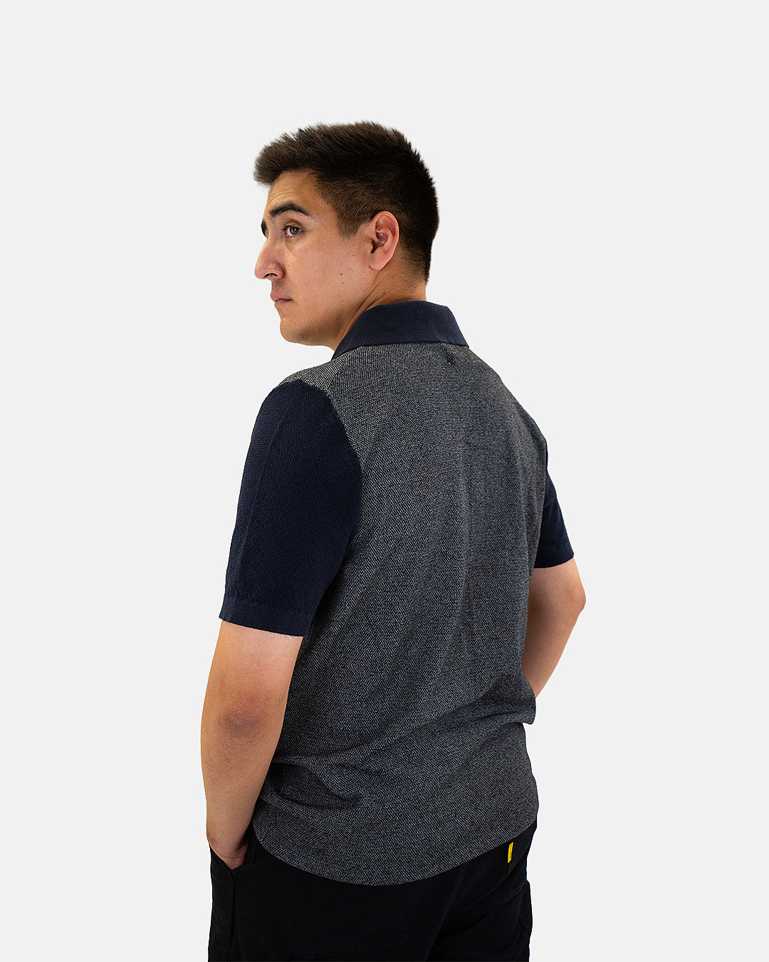 Petersen Museum Knit Polo - Navy Button Down