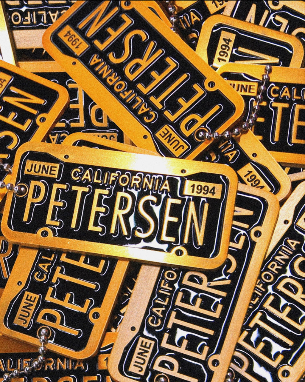 Petersen Keychain - California License Plate